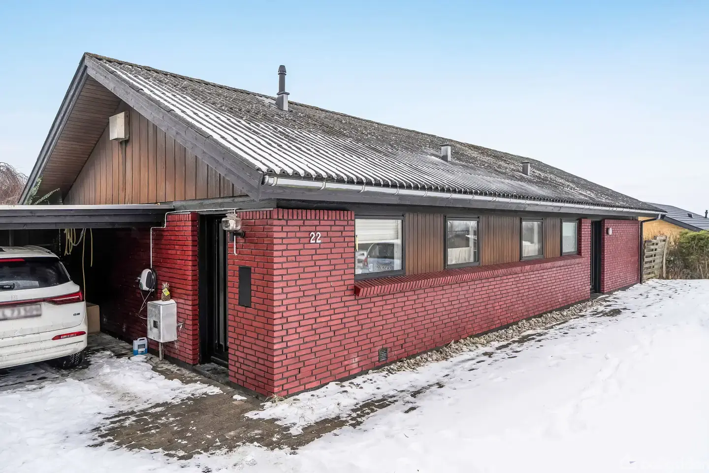 Villa 120 m² med stor vestvendt have på 769 m² i roligt kvarter med udsigt over markerne