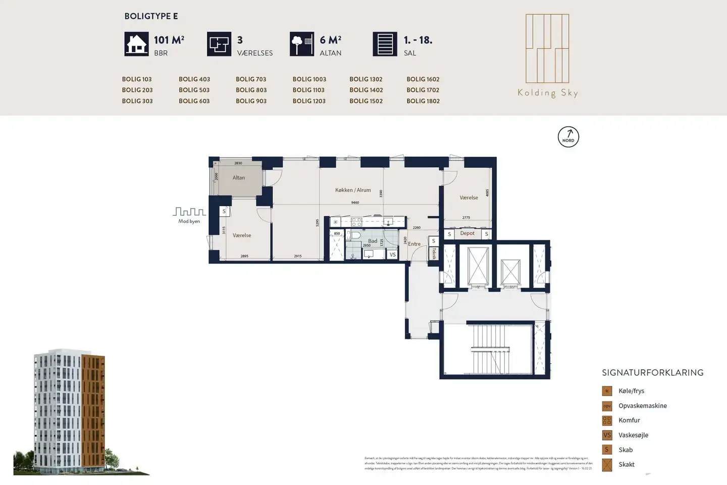 Ejerlejlighed på Kolding Åpark 24, 17. 1702., 6000 Kolding