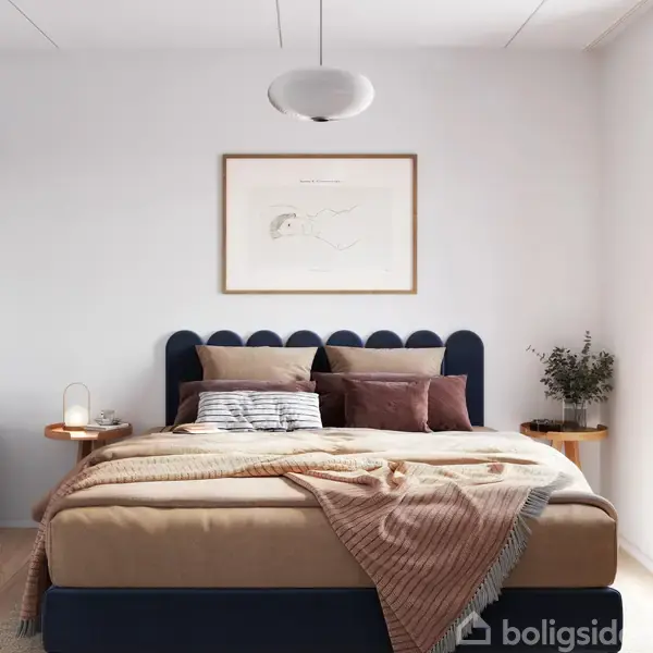 Plantegningen viser en lejlighed med en stue og køkken kombineret (14,7 m²), et soveværelse (5,1 m²), og et badeværelse (3,3 m²). Entréen har adgang til et skab.