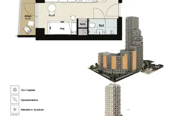 Ejerlejlighed på Gøteborg Allé 6, 8. 29., 8200 Aarhus N