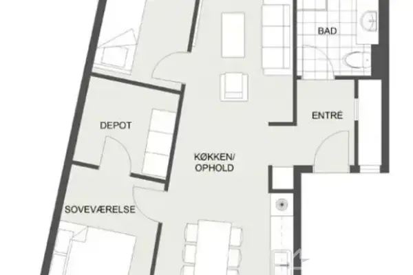 Ejerlejlighed på Kværnloftet 8, 1. tv., 8240 Risskov