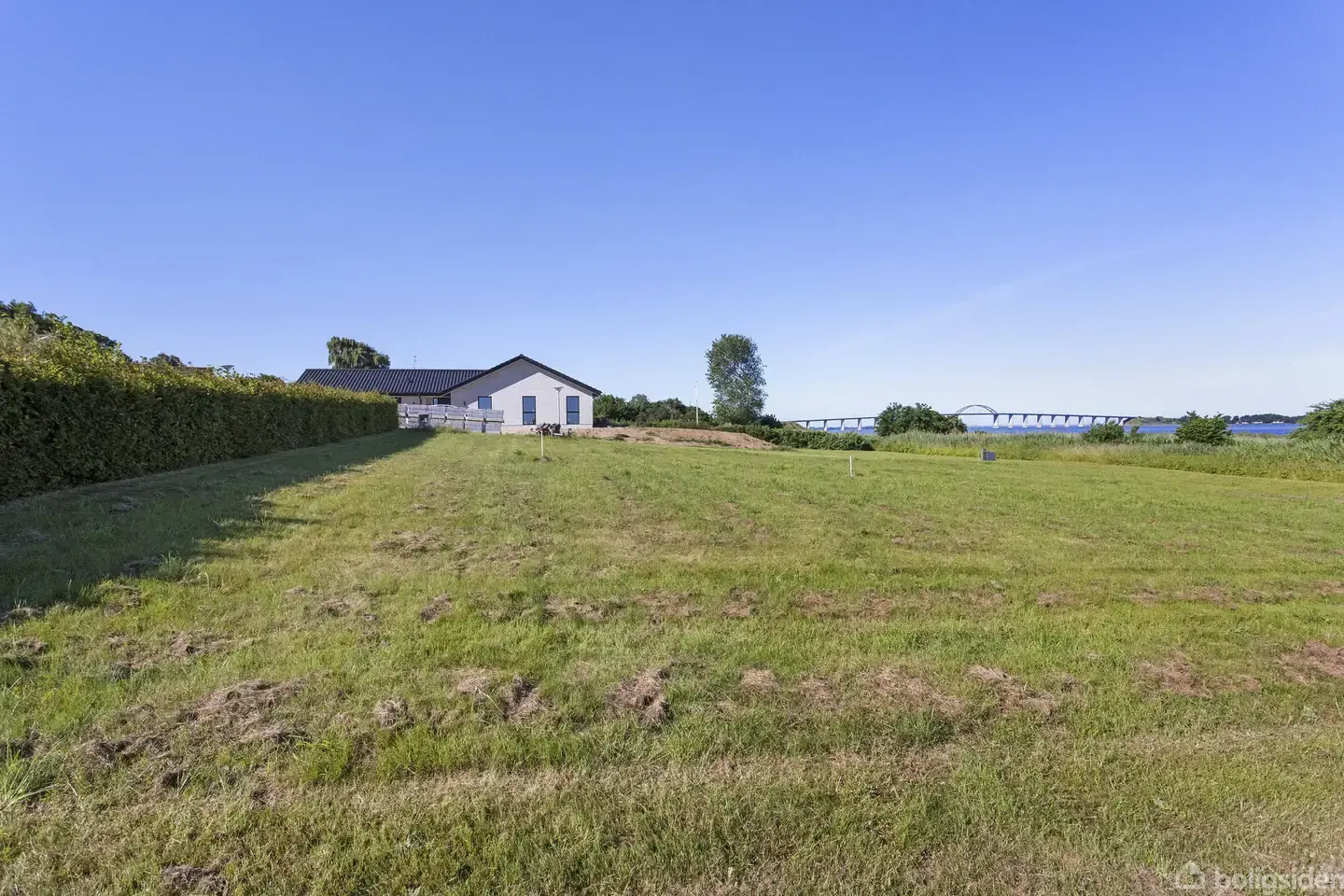 Unik grund på første række til vandet med udsigt til Langelandsbroen, Rudkøbing