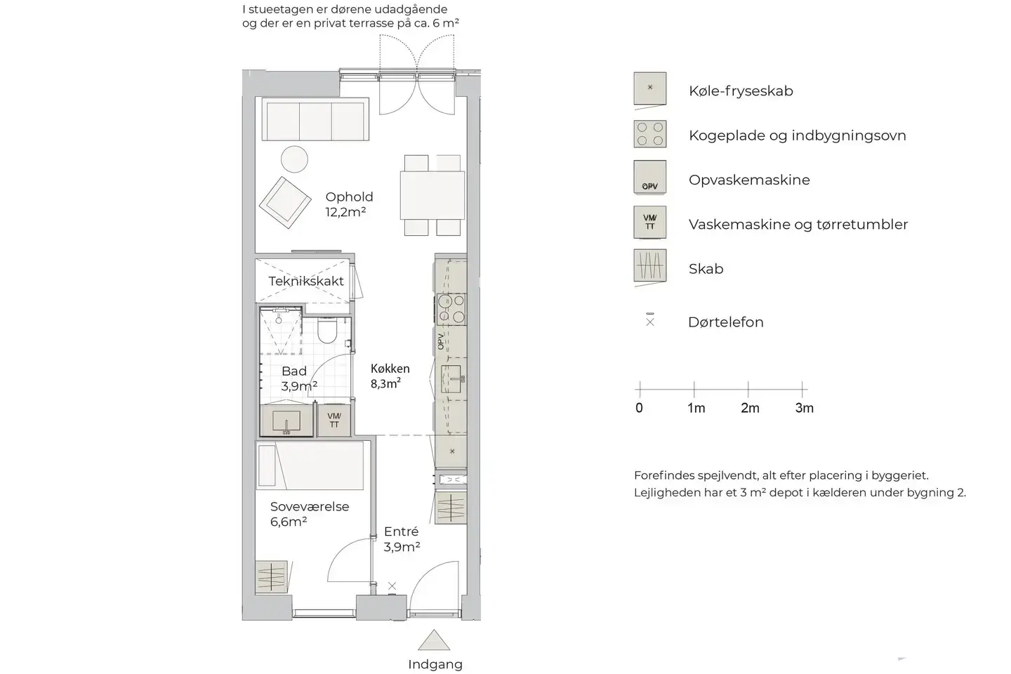 Ejerlejlighed på Tretommervej 3B, 8240 Risskov
