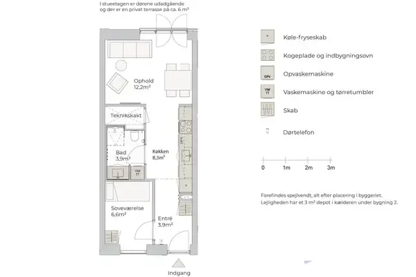 Ejerlejlighed på Tretommervej 3B, 8240 Risskov