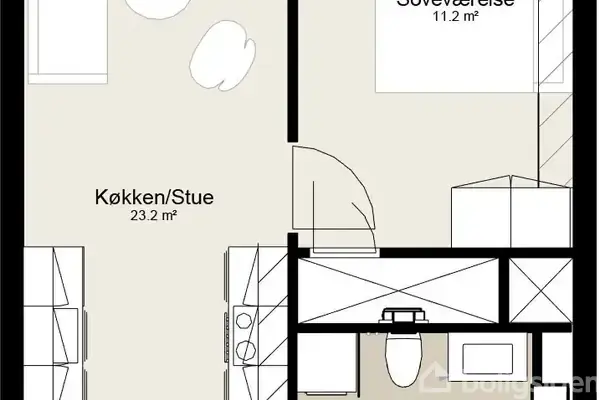 Ejerlejlighed på Rantzausbakke 24, 1. 3., 8700 Horsens