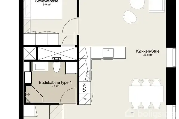 Ejerlejlighed på Rantzausbakke 24, 1. 4., 8700 Horsens