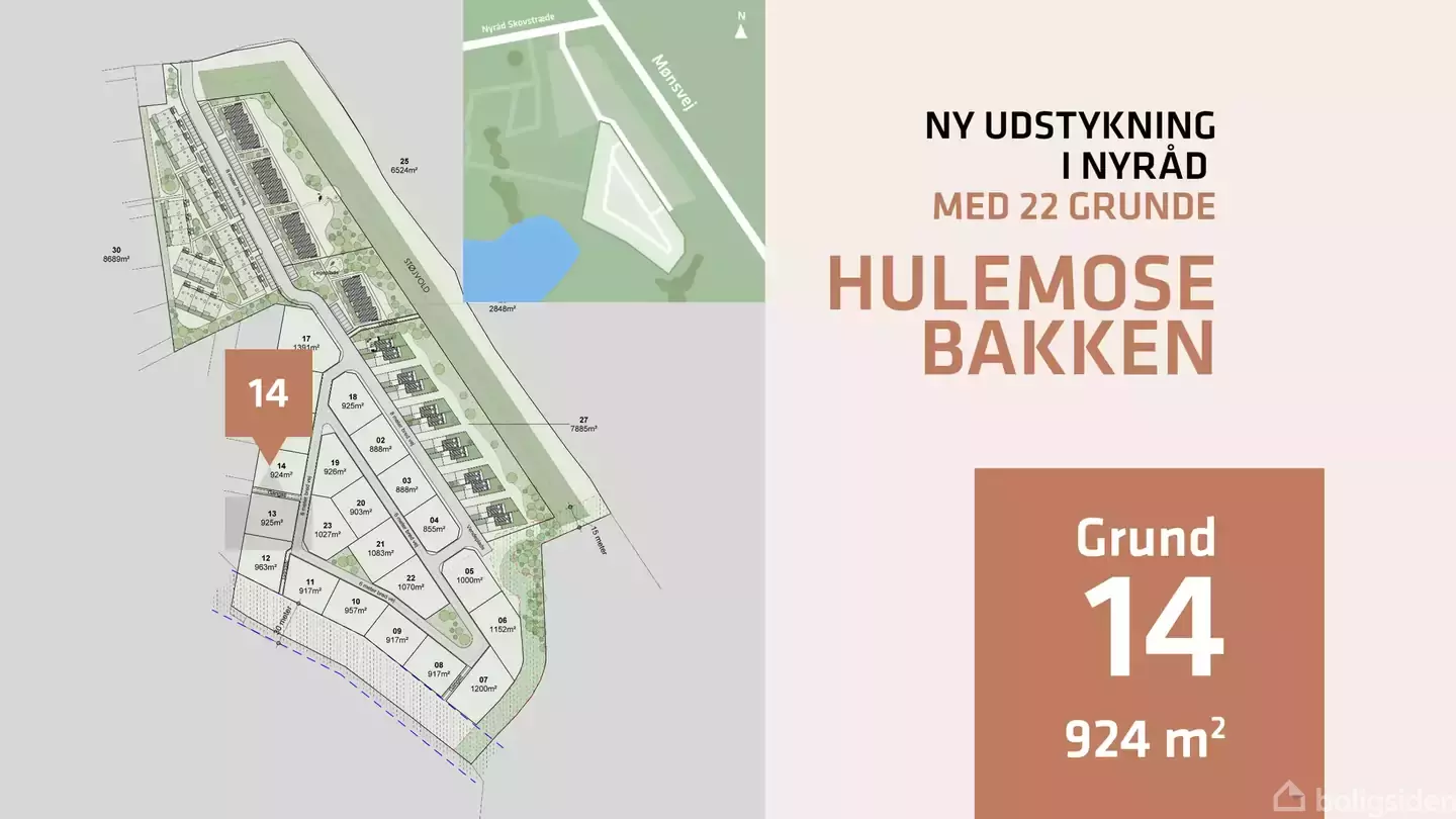 Helårsgrund på Hulemosebakken, Grund 14, 4760 Vordingborg