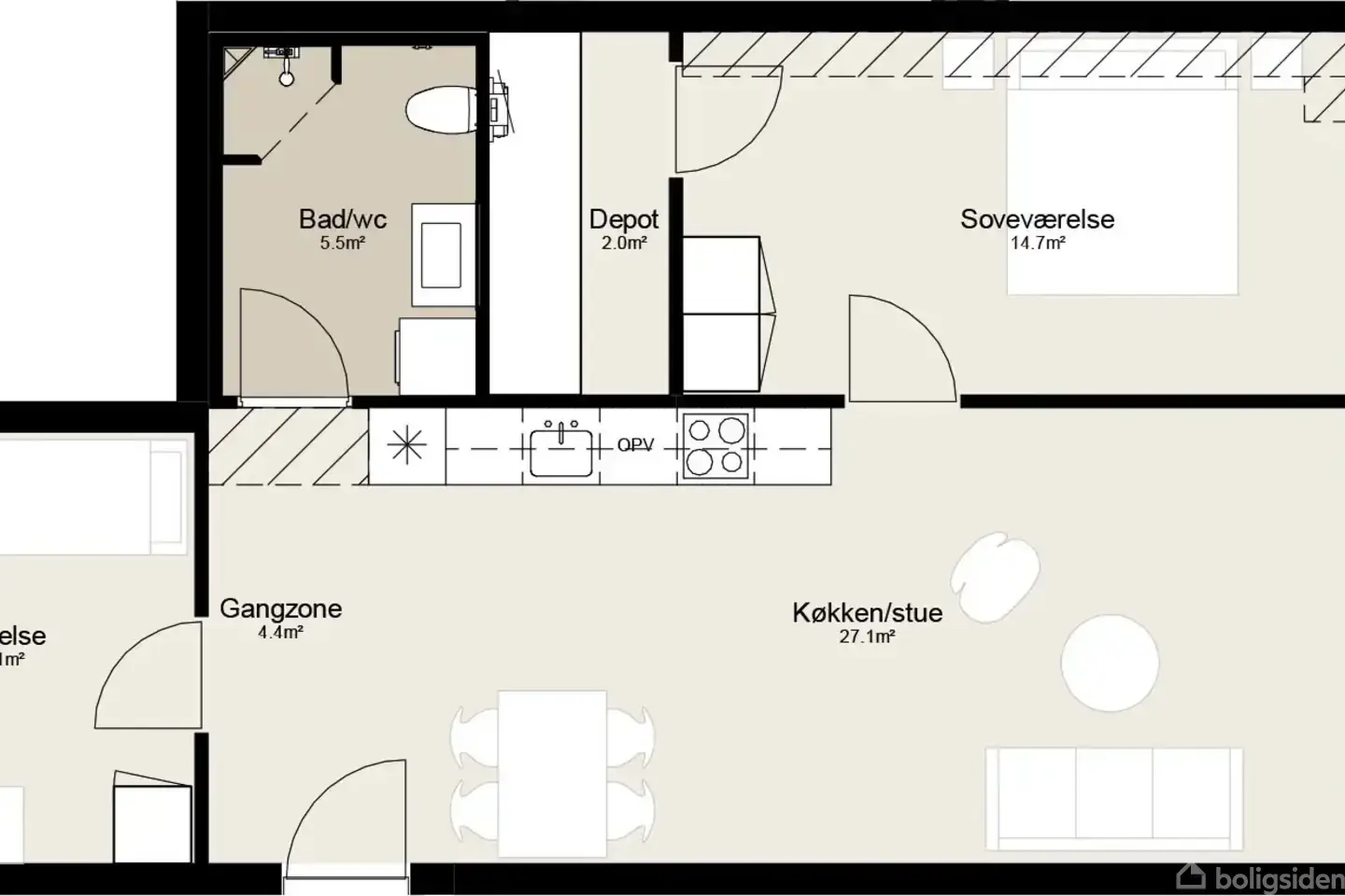 Ejerlejlighed på Hviidsvej 51, 1. 6., 8940 Randers SV