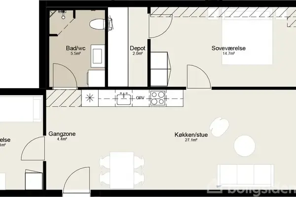 Ejerlejlighed på Hviidsvej 51, 1. 6., 8940 Randers SV