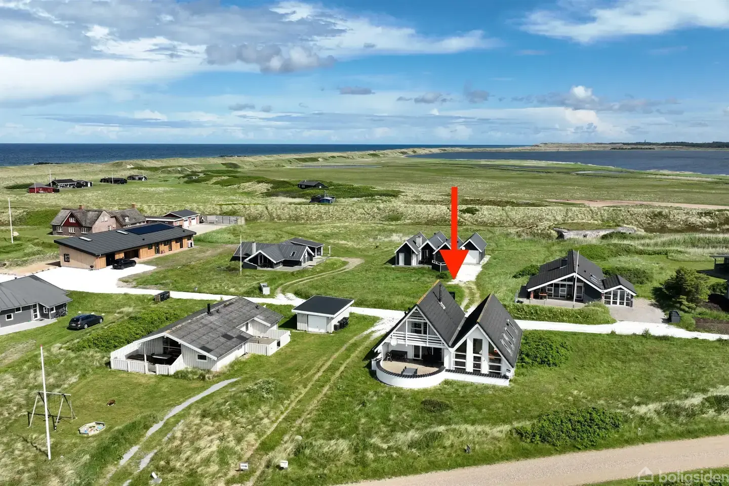 300 meter fra strandkanten ved Vesterhavet i Agger!