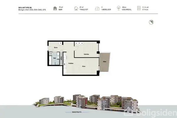 Ejerlejlighed på Søtorvet 13, 4. 5., 8600 Silkeborg
