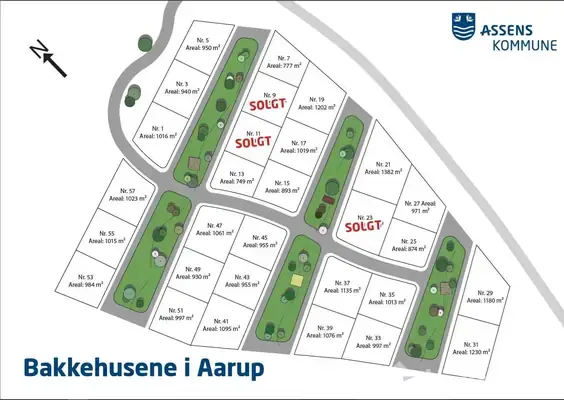 Helårsgrund på Bakkehusene 1, 5560 Aarup