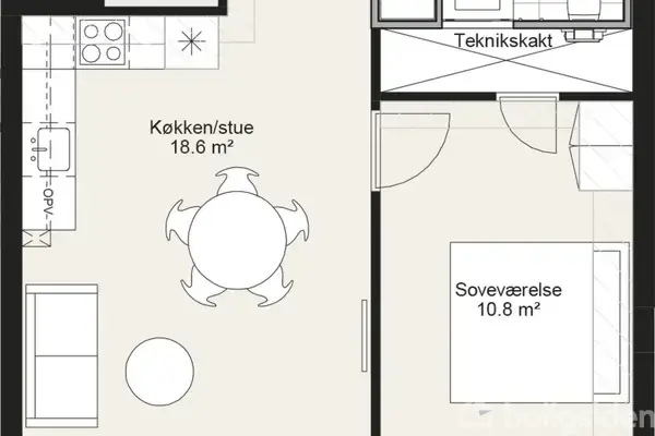 Ejerlejlighed på Ndr.Ringgade 20C, 2. 2., 4200 Slagelse