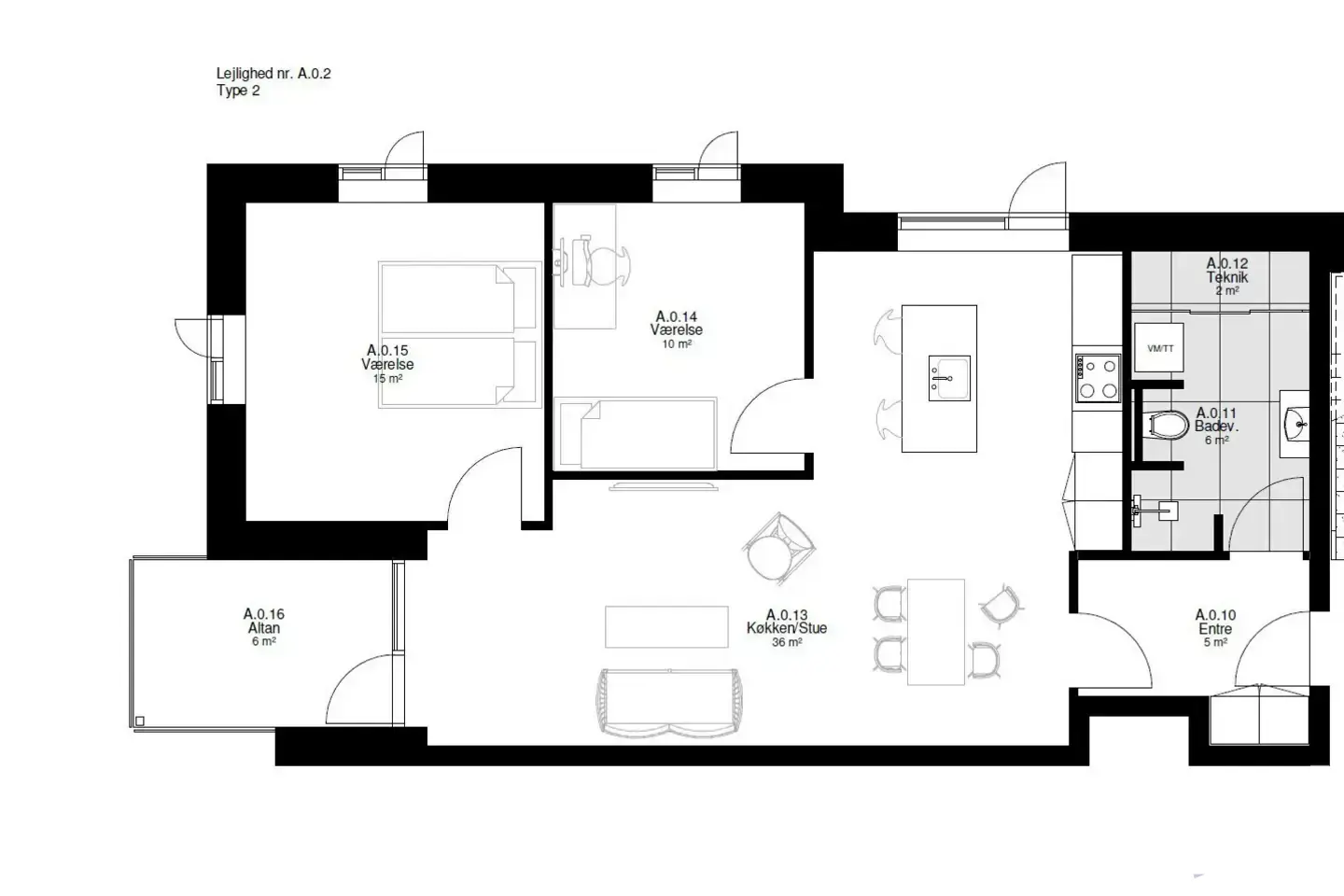 Ejerlejlighed på Hovedgaden 37, 1. 2., 7190 Billund