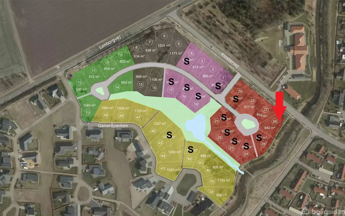 Helårsgrund på Klosterholmen 26, 6900 Skjern