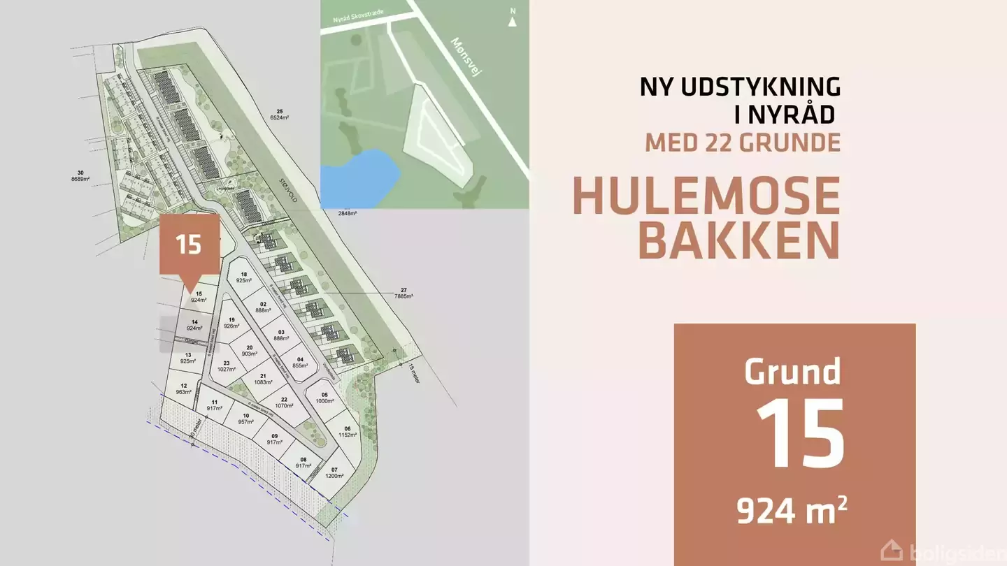 Helårsgrund på Hulemosebakken, Grund 15, 4760 Vordingborg