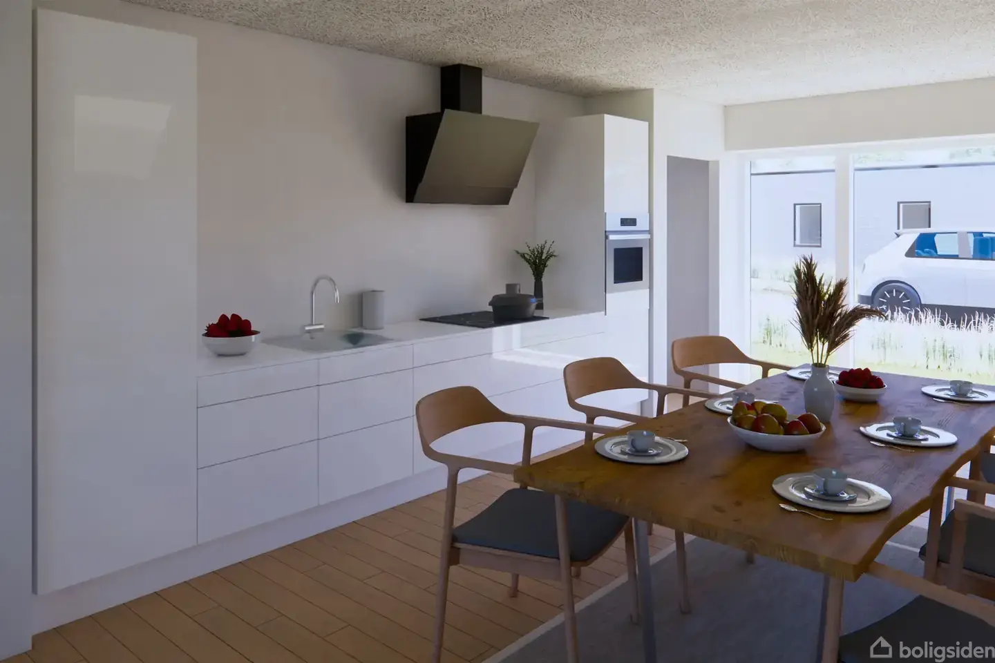 Arkitekttegnet, attraktivt rækkehus - View 3