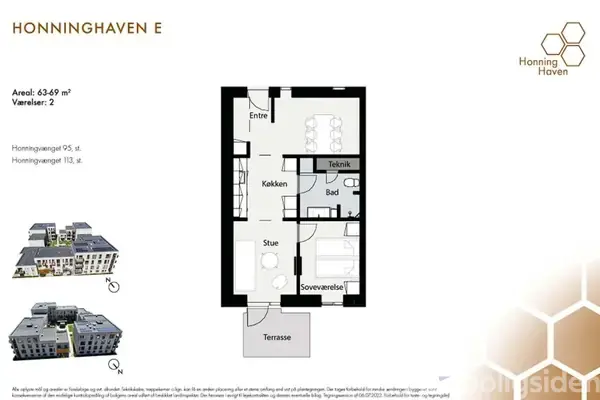 Ejerlejlighed på Honningvænget 95, st., 8381 Tilst