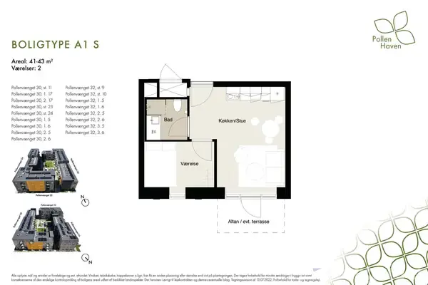 Ejerlejlighed på Pollenvænget 30, 1. 6., 8381 Tilst