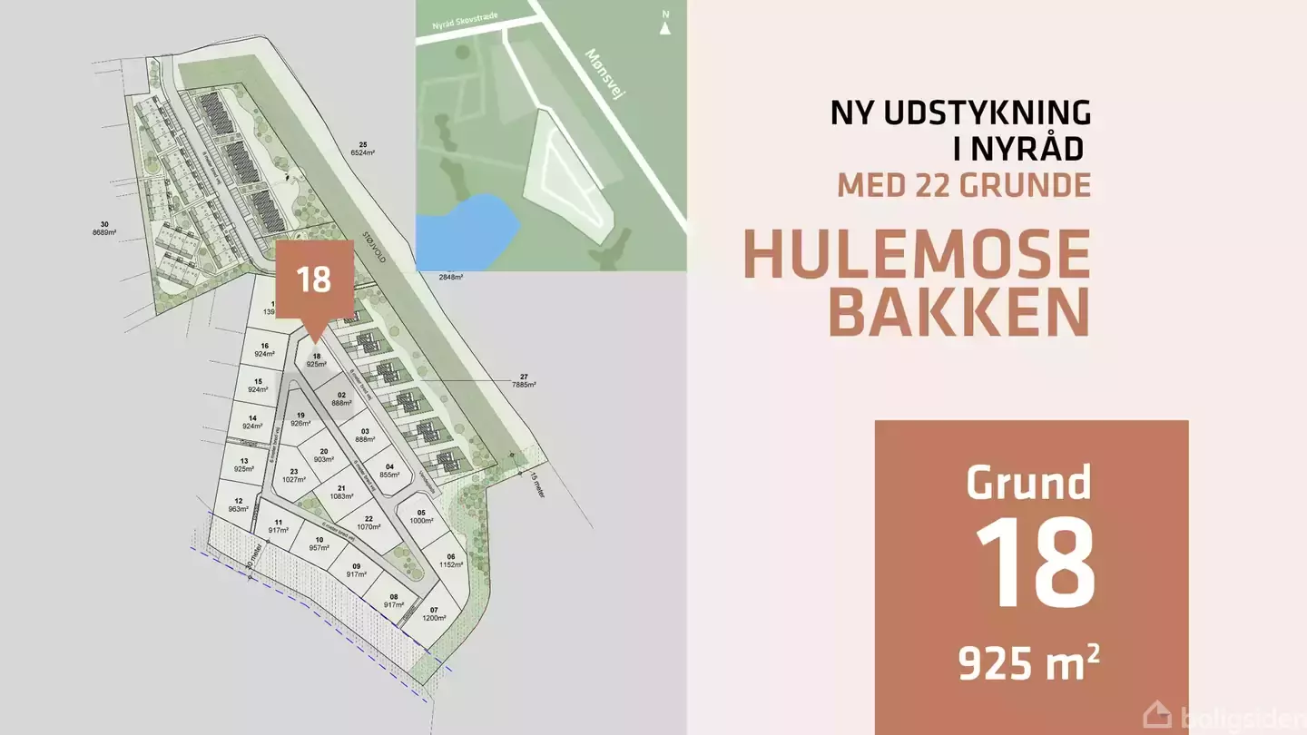 Helårsgrund på Hulemosebakken, Grund 18, 4760 Vordingborg
