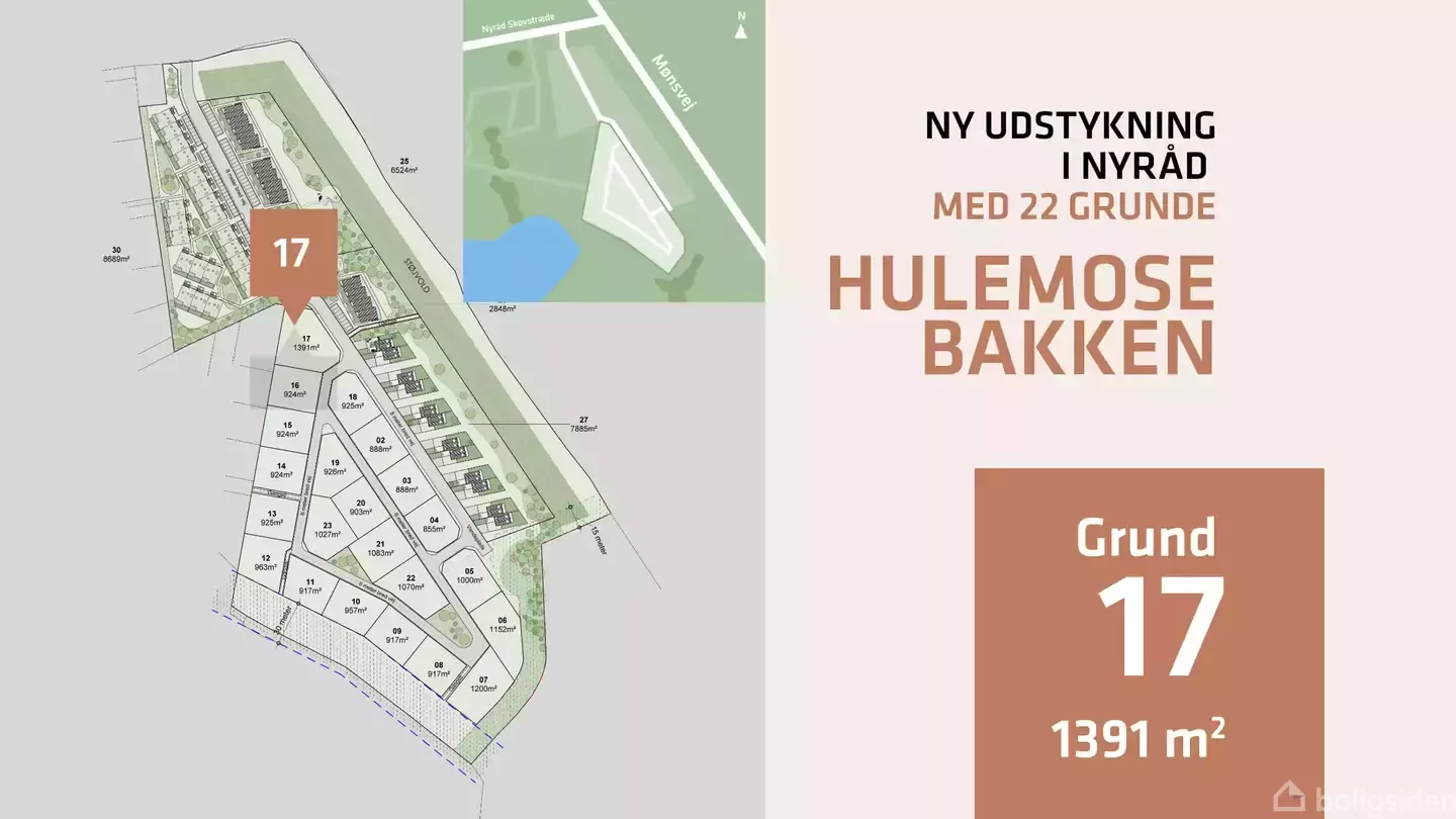 Helårsgrund på Hulemosebakken, Grund 17, 4760 Vordingborg
