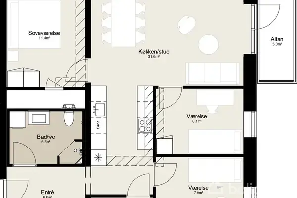 Ejerlejlighed på Blegen 15, st. 3., 8940 Randers SV