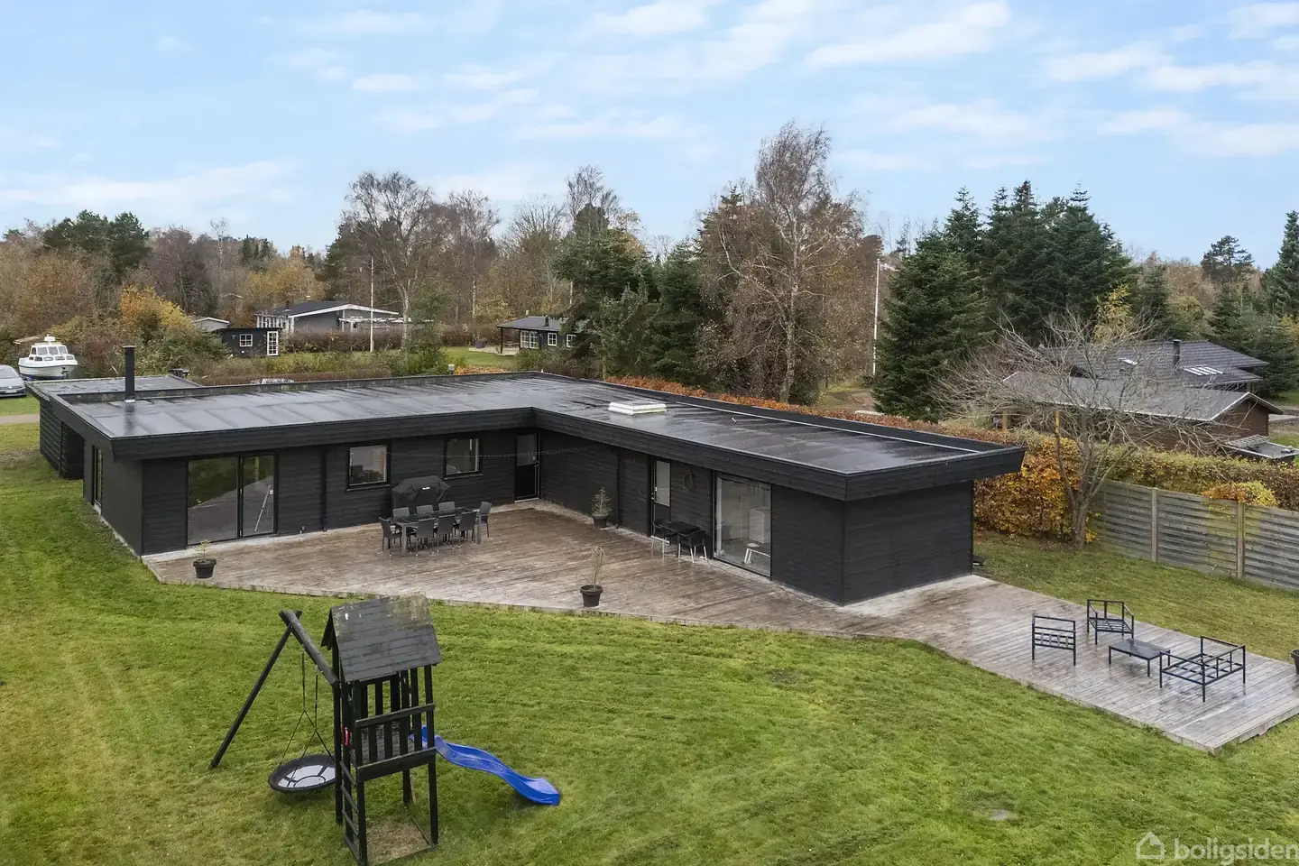 Stort og moderne fritidshus til den kvalitets-/pladskrævende