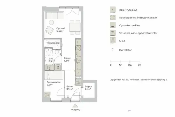Ejerlejlighed på Tretommervej 1C, 2. 4., 8240 Risskov