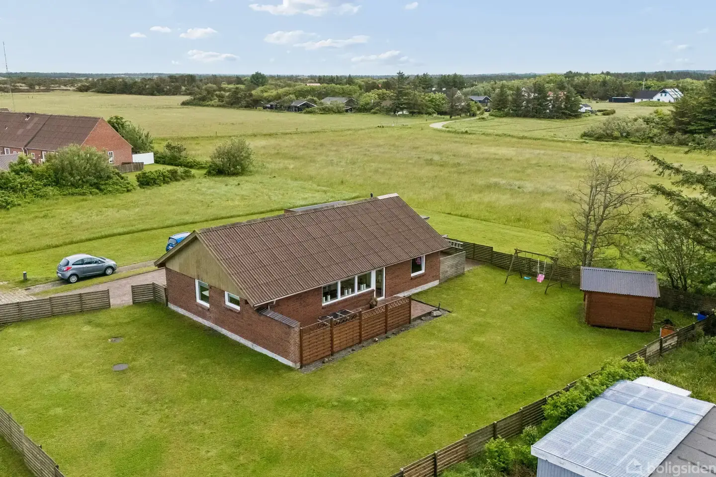 Hyggelig villa med udsigt til grønt område
